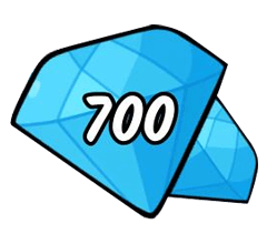 700 diamonds